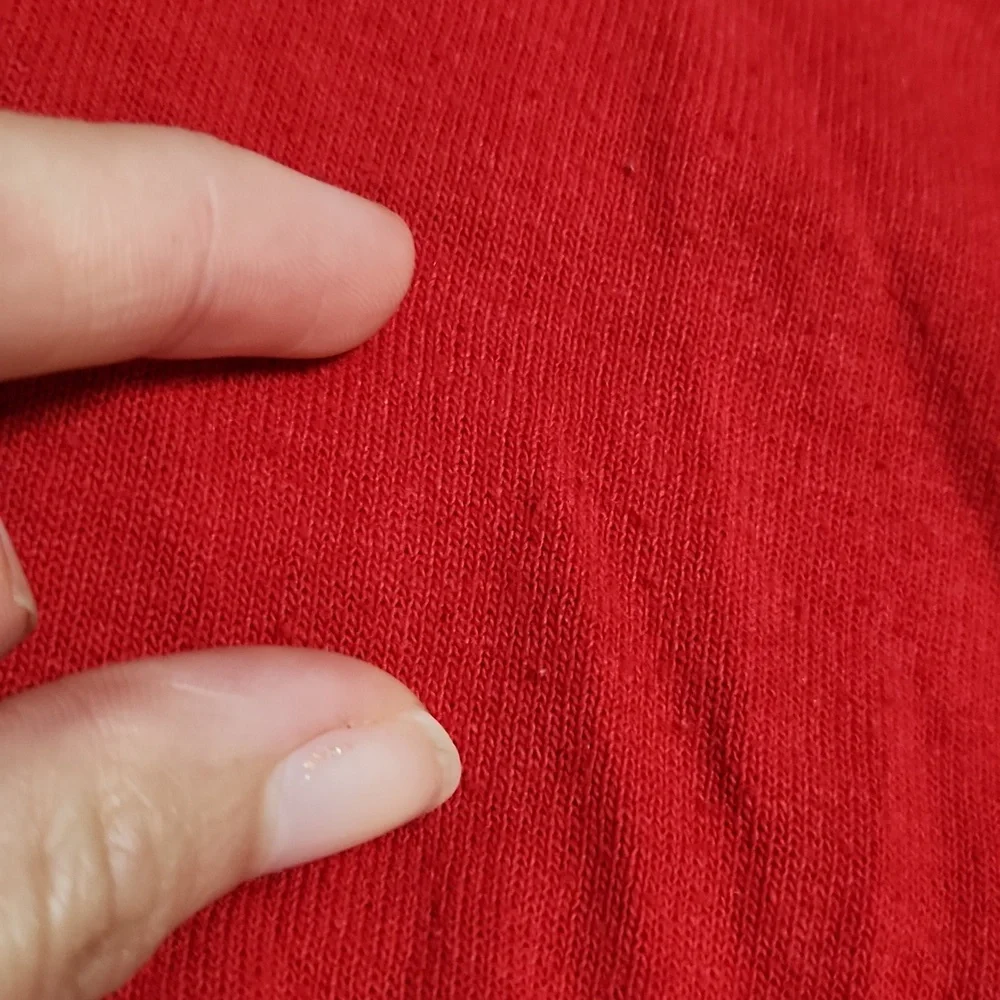 Y2K Red SOFFE Cotton Athleisure Athletic Sportswear Activewear Cheer Shorts - Picture 9 of 9